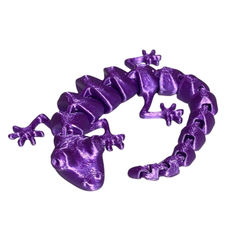 7" Articulated Lizard - PURPLE SILK - 3004-100